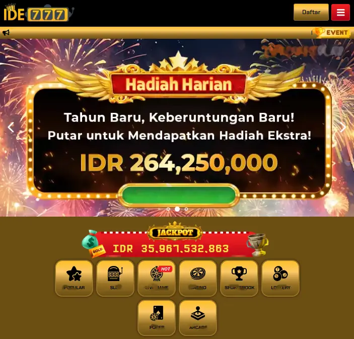 IDE777 Masuk Resmi 2026 Aplikasi